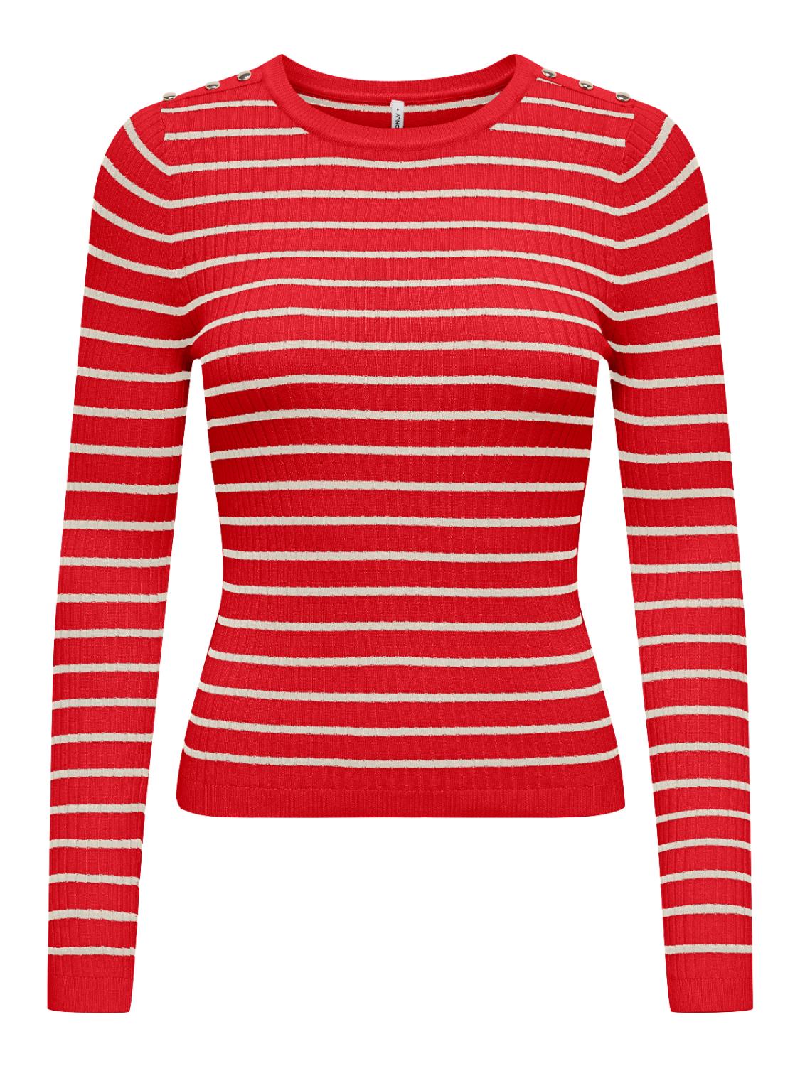 ONLMILA LS STRIPE BUTTON O-NE