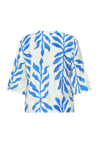 Blouse VIABA-SH2 cream/blue
