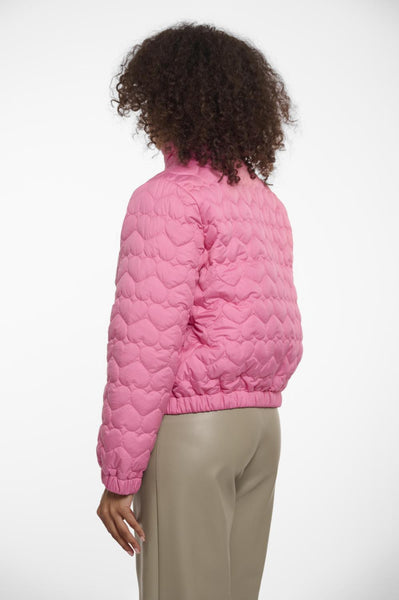 Quilted bomber jacket