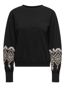 ONLBROOKE L/S O-NECK PRINT SW