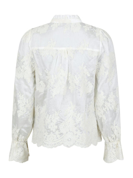 Amara embroidery blouse white