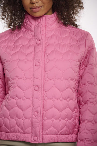 Quilted bomber jacket